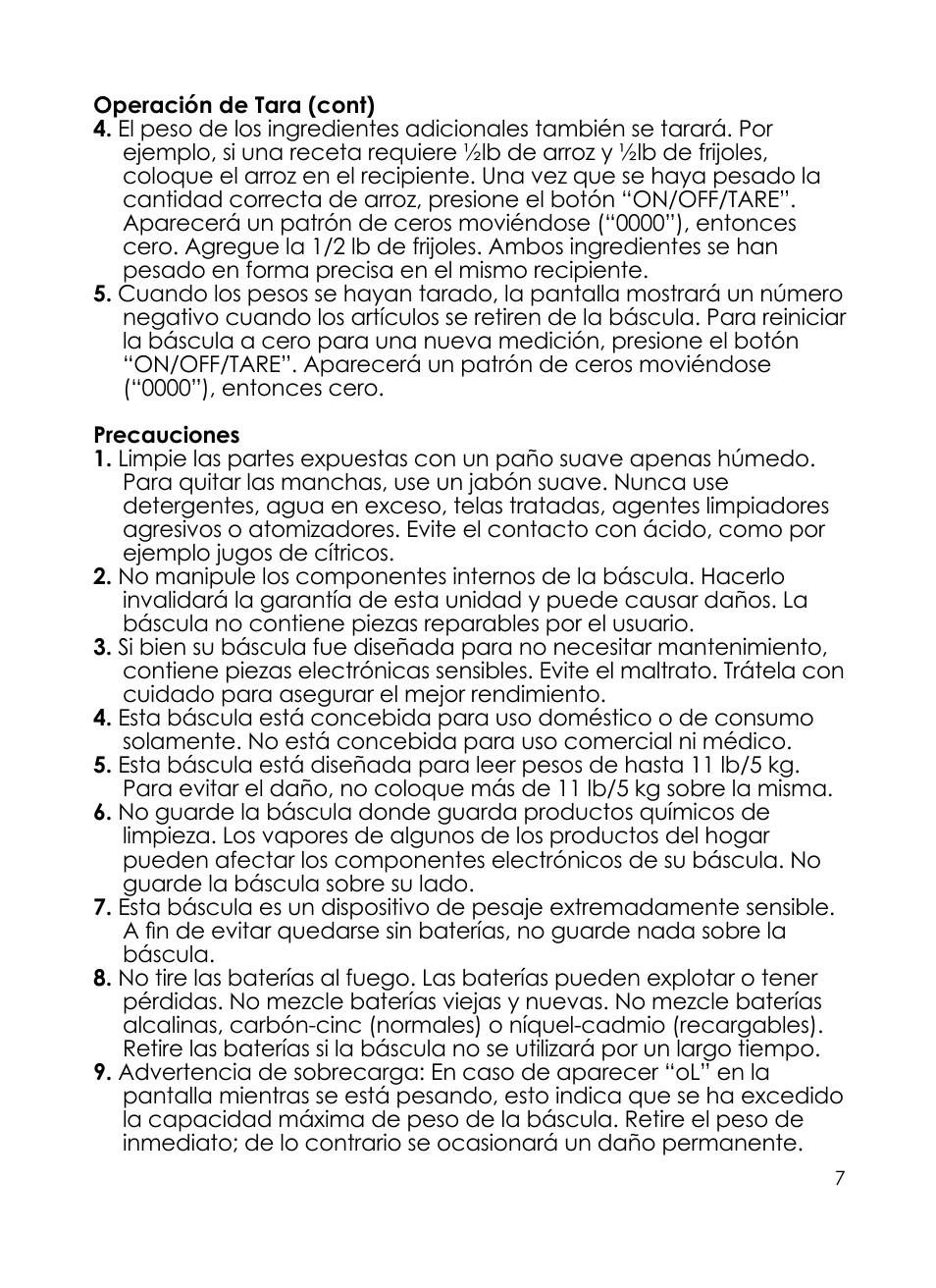 Taylor 3852 User Manual | Page 7 / 8