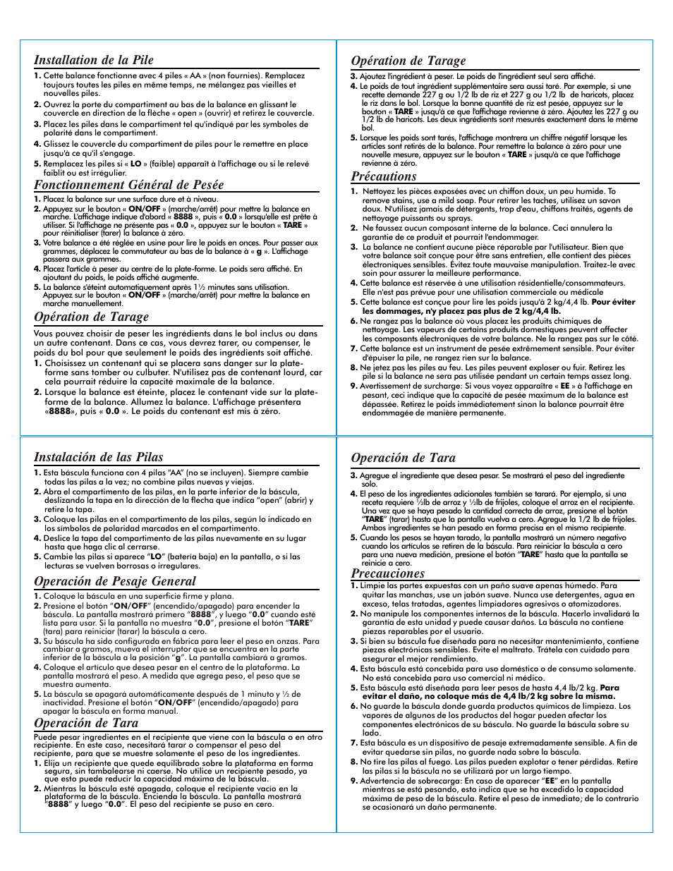 Taylor 3804-44 User Manual | Page 2 / 2