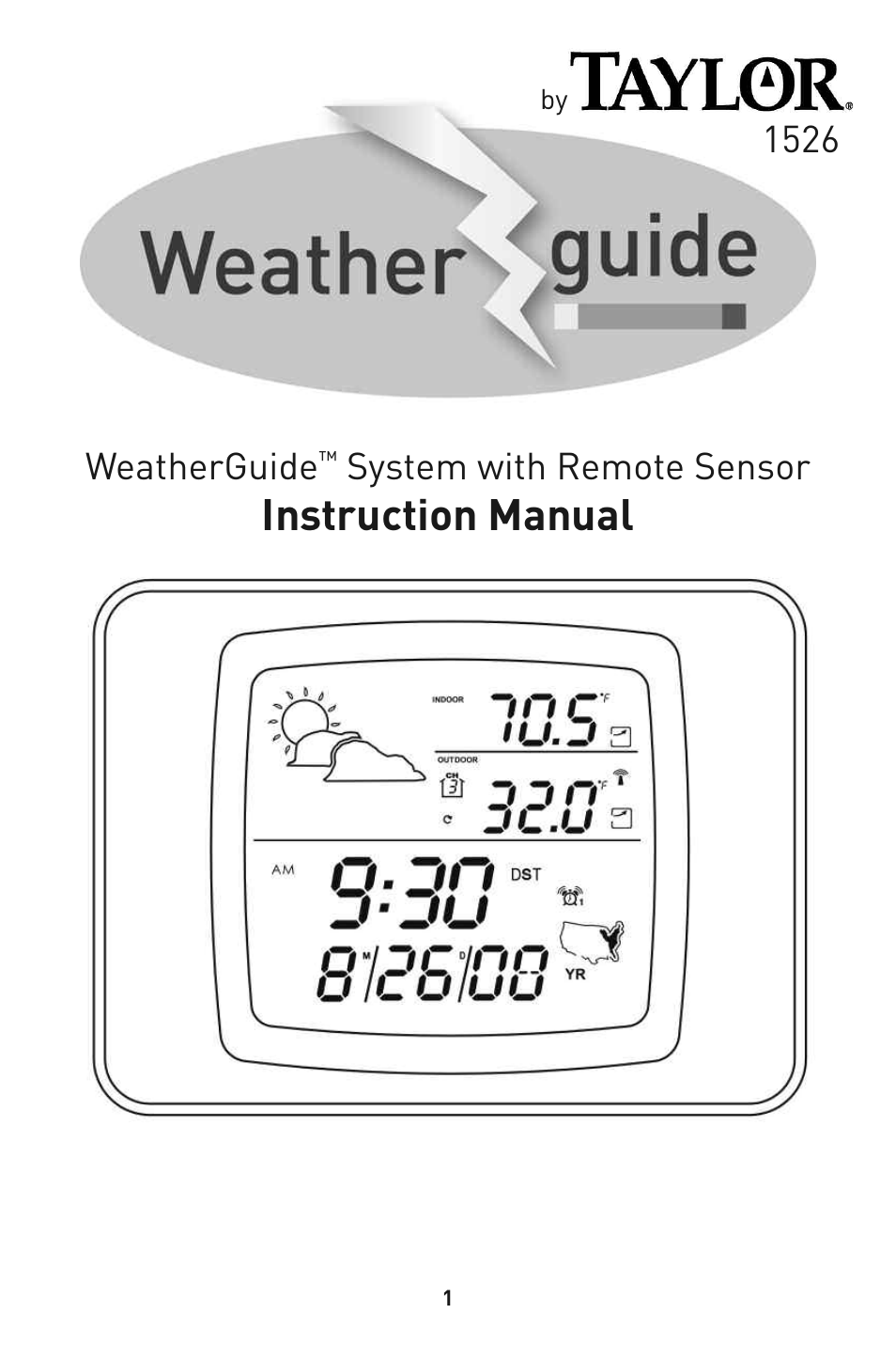 Taylor 1526 User Manual | 20 pages