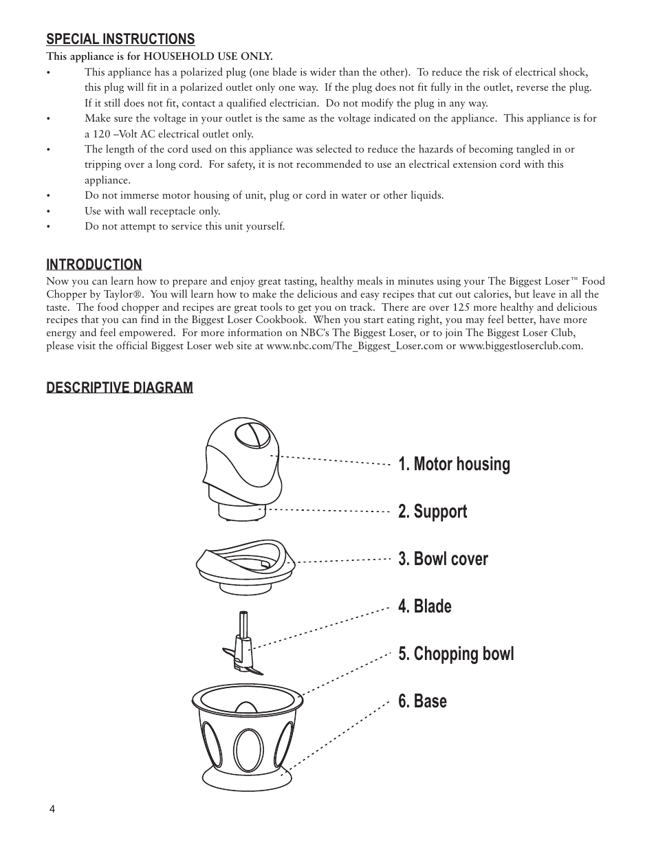 Taylor AC-1250-BL User Manual | Page 4 / 6