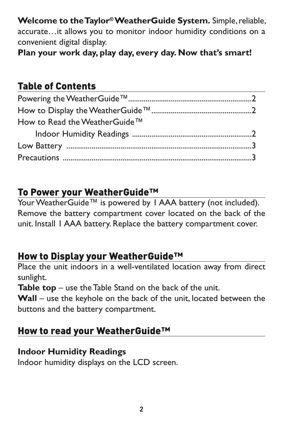 Taylor 1520 User Manual | Page 2 / 4