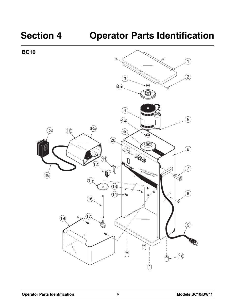 Taylor BC10 User Manual | Page 10 / 34