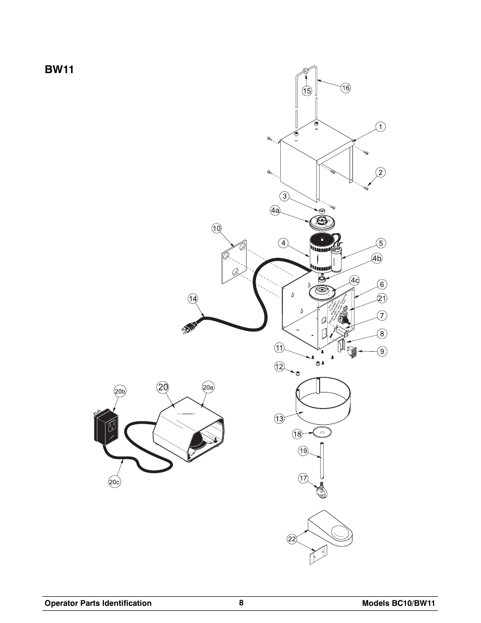 Bw11 | Taylor BC10 User Manual | Page 12 / 34