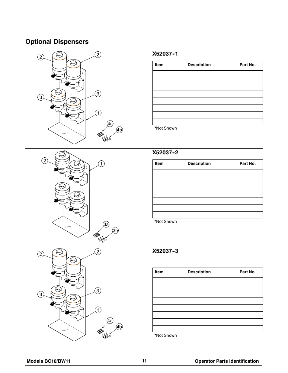 Optional dispensers | Taylor BC10 User Manual | Page 15 / 34