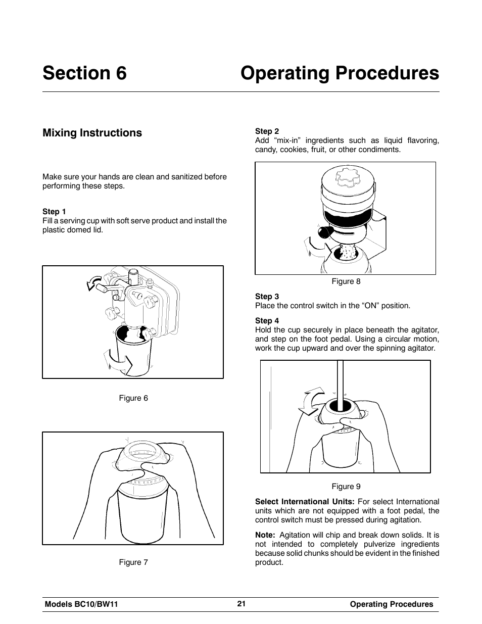 Mixing instructions | Taylor BC10 User Manual | Page 25 / 34