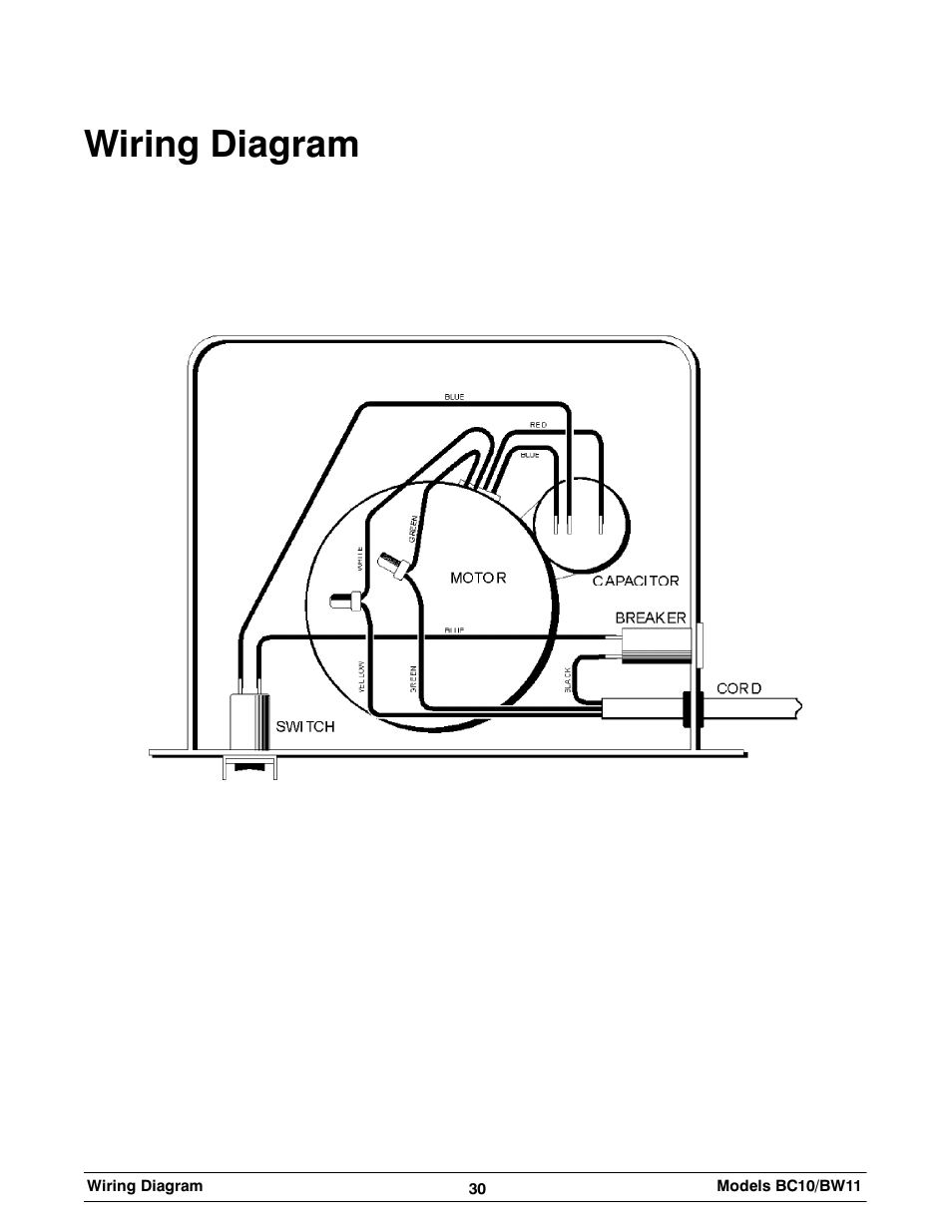 Wiring diagram | Taylor BC10 User Manual | Page 34 / 34