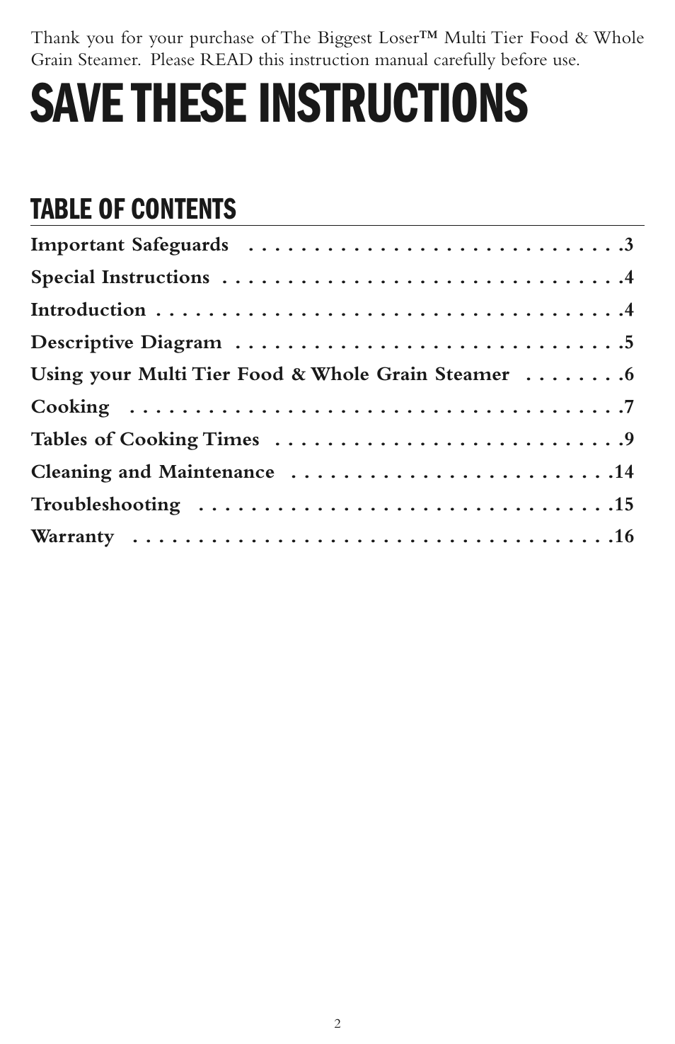 Taylor AS-1500-BL User Manual | Page 2 / 16