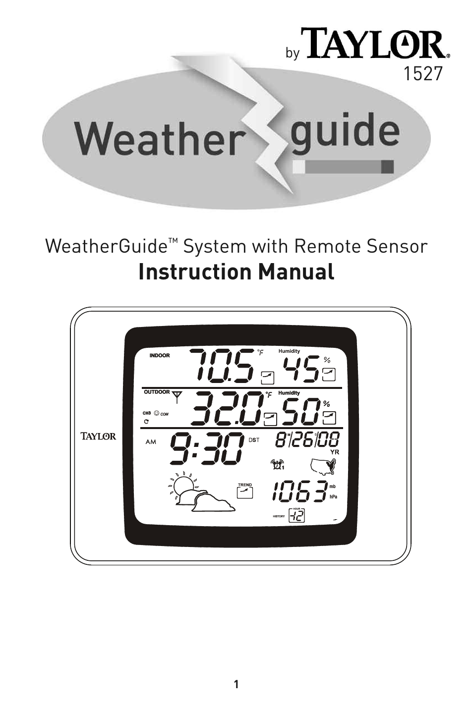 Taylor 1527 User Manual | 23 pages