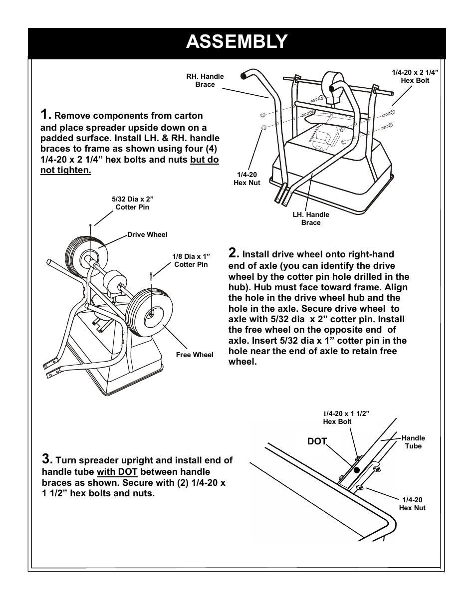 Assembly | Trojan 30 User Manual | Page 2 / 8