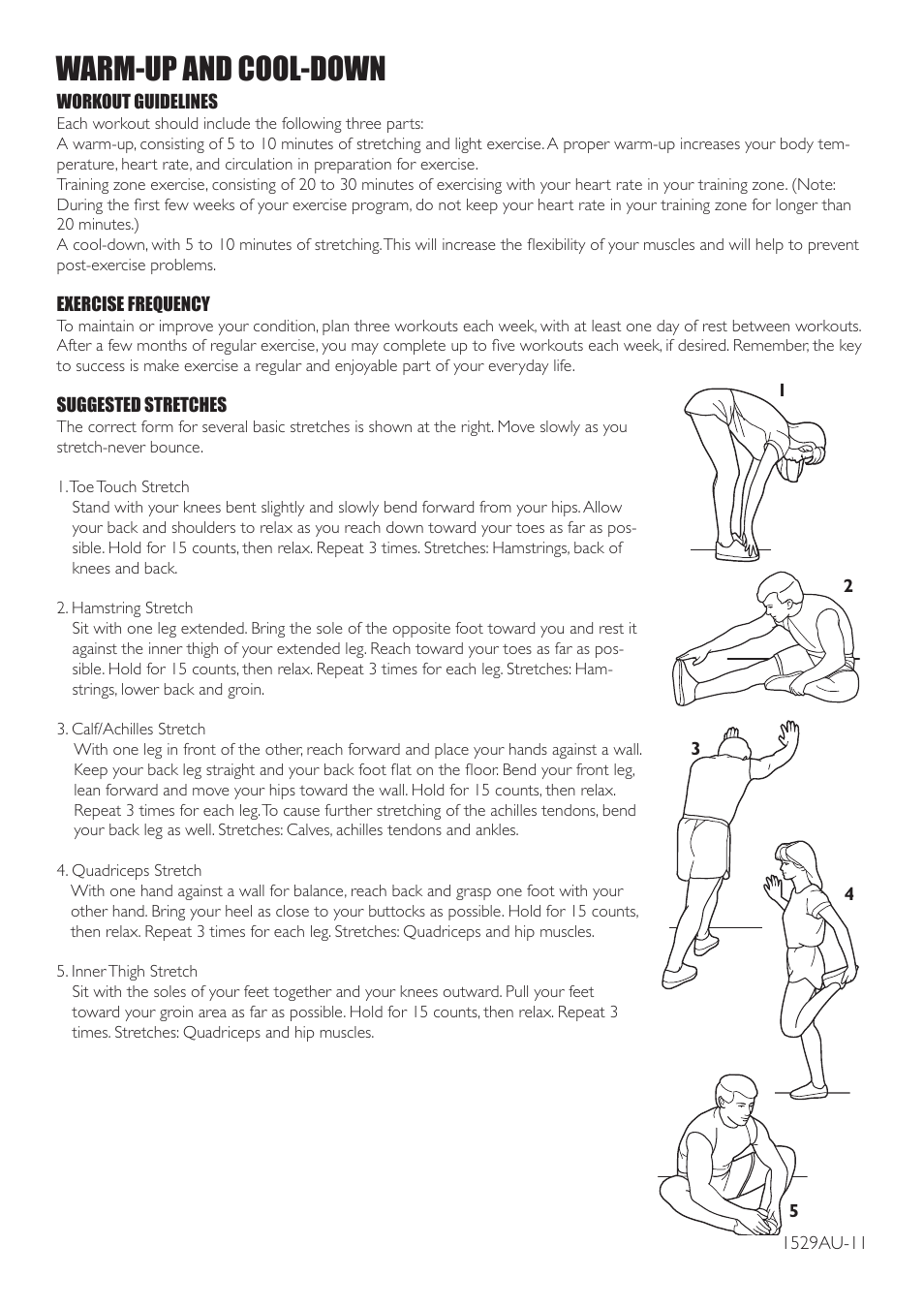 Warm-up and cool-down | Trojan SOLO 200 User Manual | Page 11 / 16