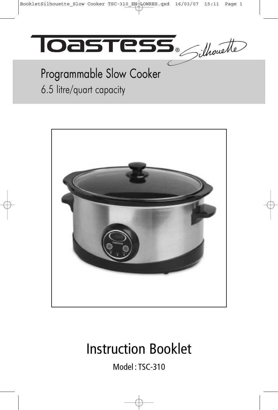 Toastess Programmable TSC-310 User Manual | 14 pages