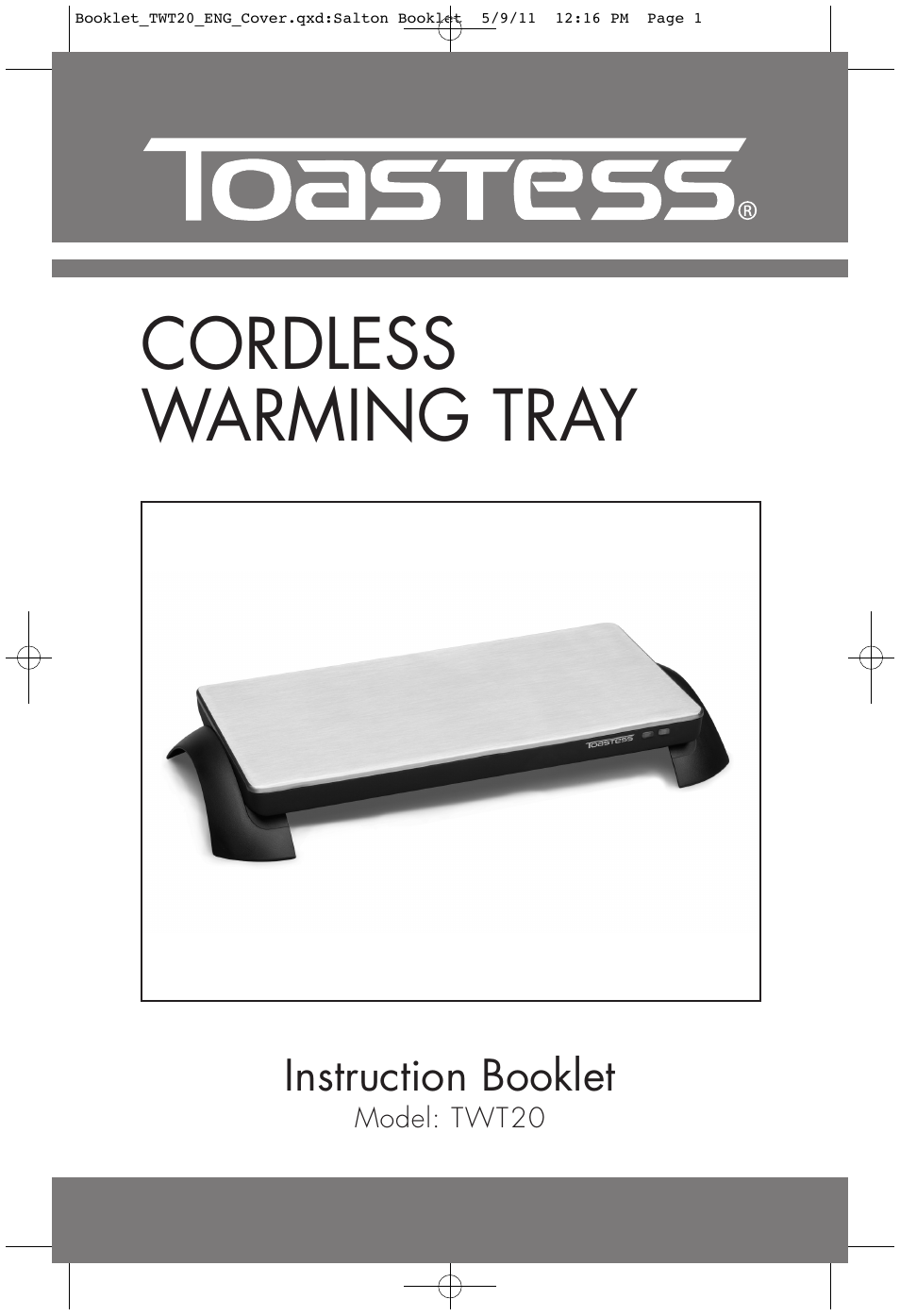 Toastess TOASTES TWT20 User Manual | 1 page