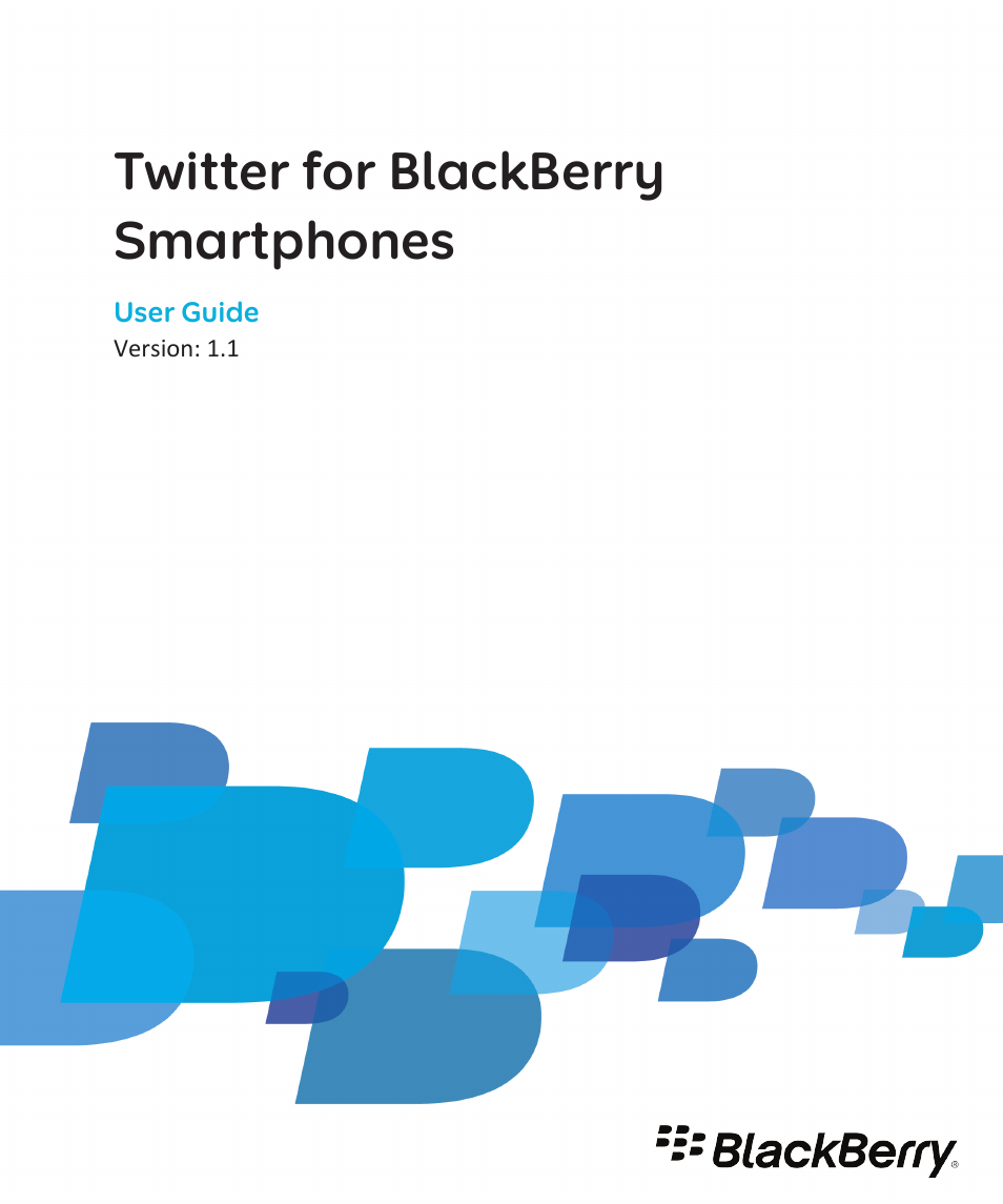 Twitter BLACKBERRY SWD-1499111-0411085447-001 User Manual | 23 pages