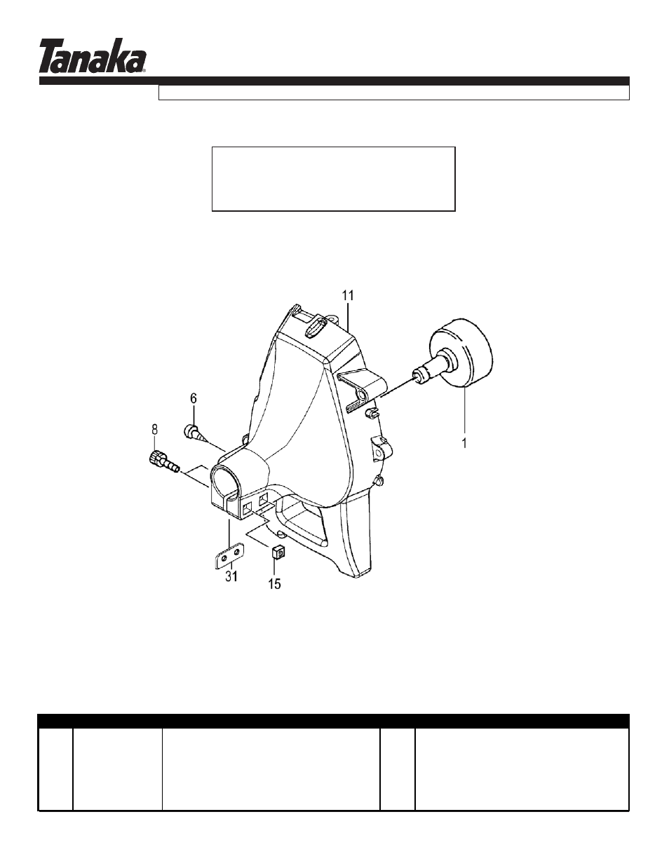 Fan case & clutch drum, Parts information, Tbc-225c | Tanaka TBC-225C User Manual | Page 10 / 17