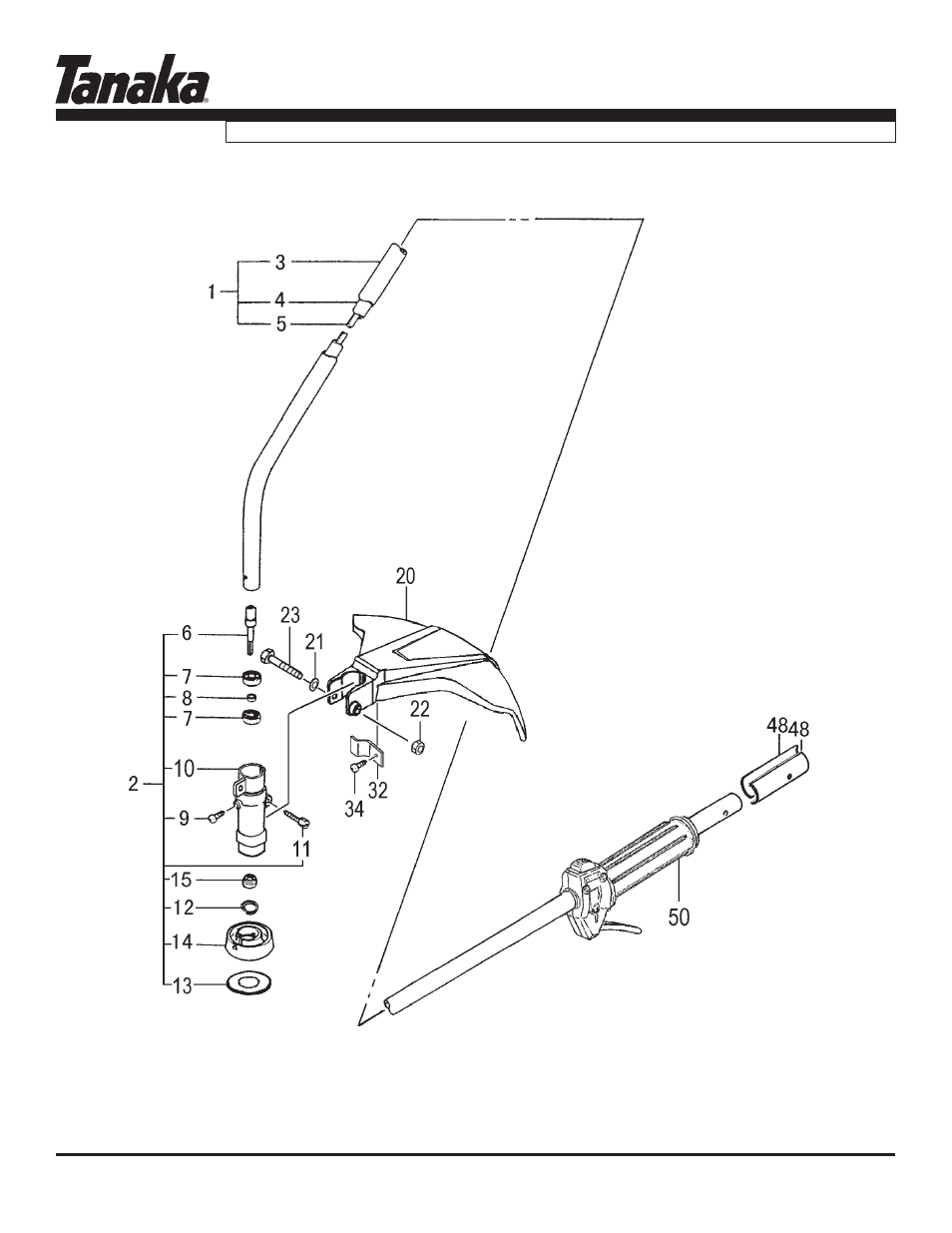 Drive shaft & safety guard, Parts information, Tbc-225c | Tanaka TBC-225C User Manual | Page 11 / 17