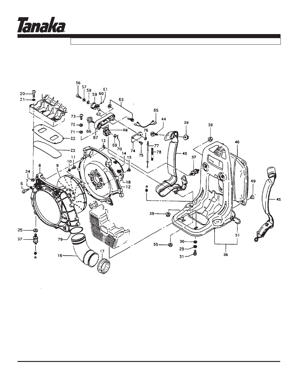 Main body/throttle, Tbl-505, Parts information | Tanaka TBL-505 User Manual | Page 11 / 16