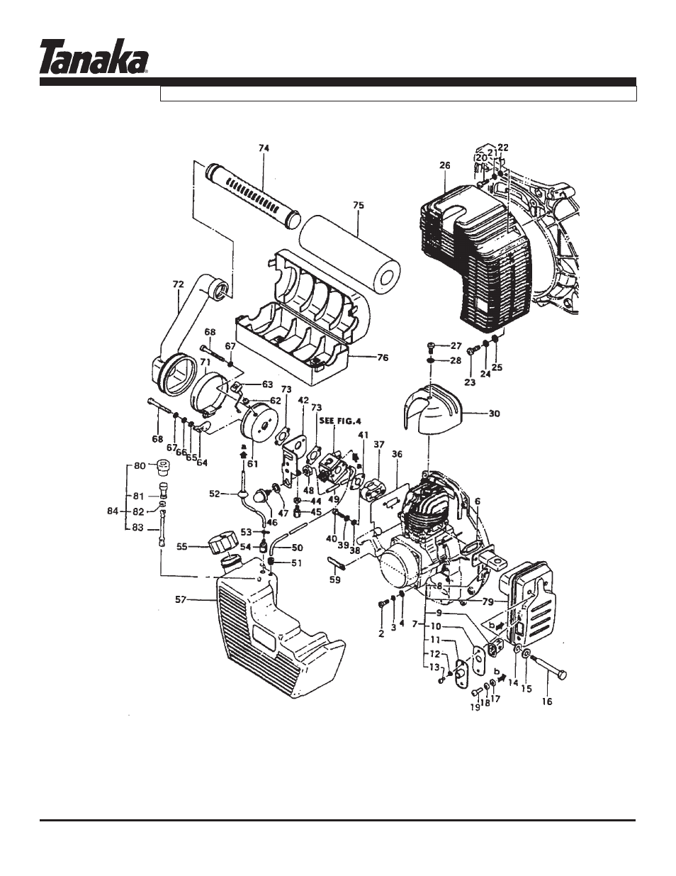 Engine components, Tbl-505, Parts information | Tanaka TBL-505 User Manual | Page 5 / 16