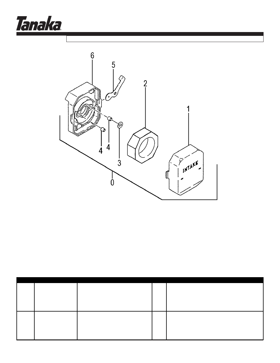 Air filter, Parts information, Ted-262l/dh | Tanaka TED-262L User Manual | Page 10 / 22