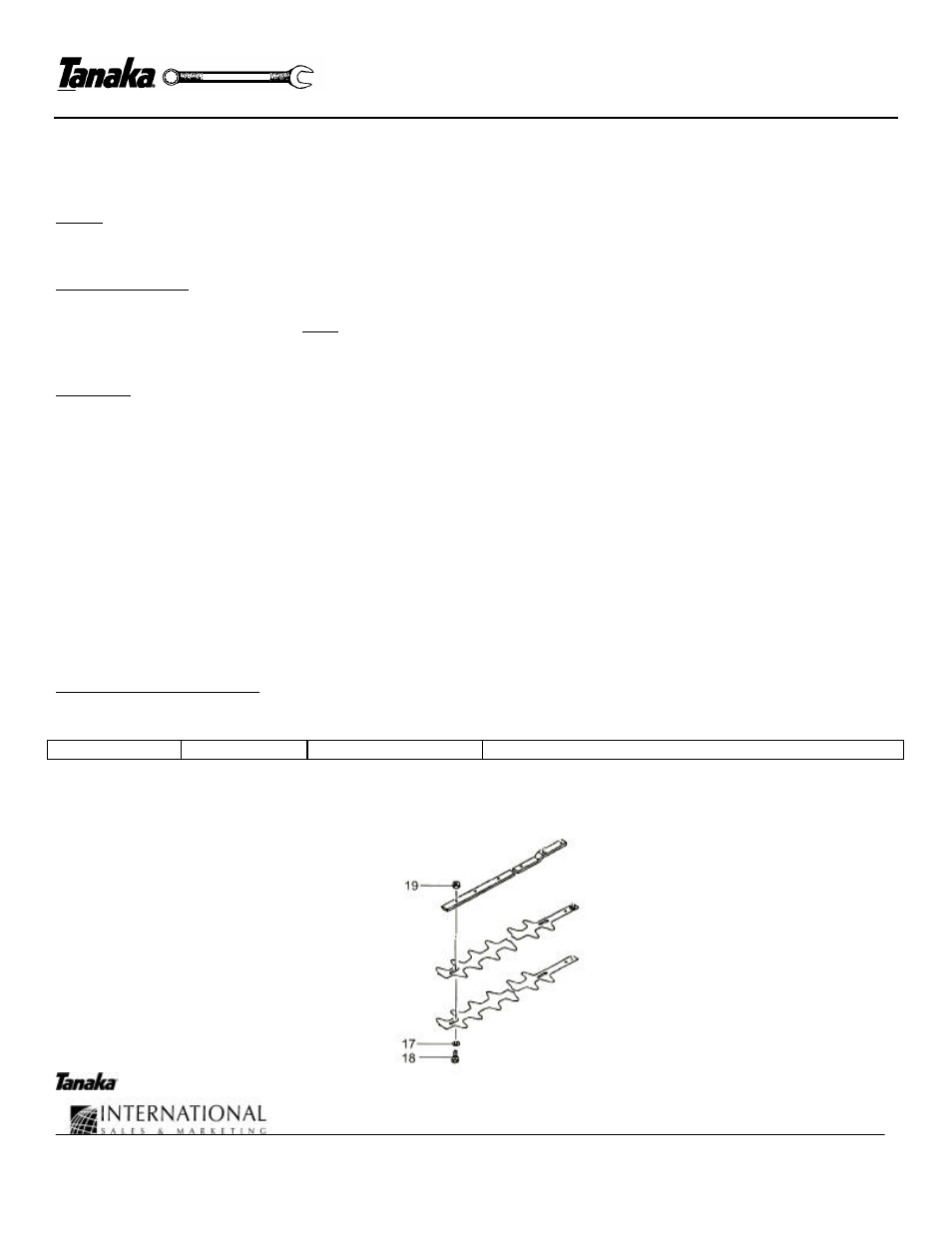 Service update pi-3119, Technical service bulletin number pi 3119 | Tanaka THT-2530/2540 User Manual | Page 17 / 17