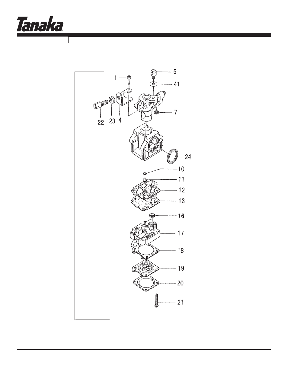 Carburetor, Tpe-270pf/pn, Parts information | Tanaka TPE-270PF User Manual | Page 9 / 17