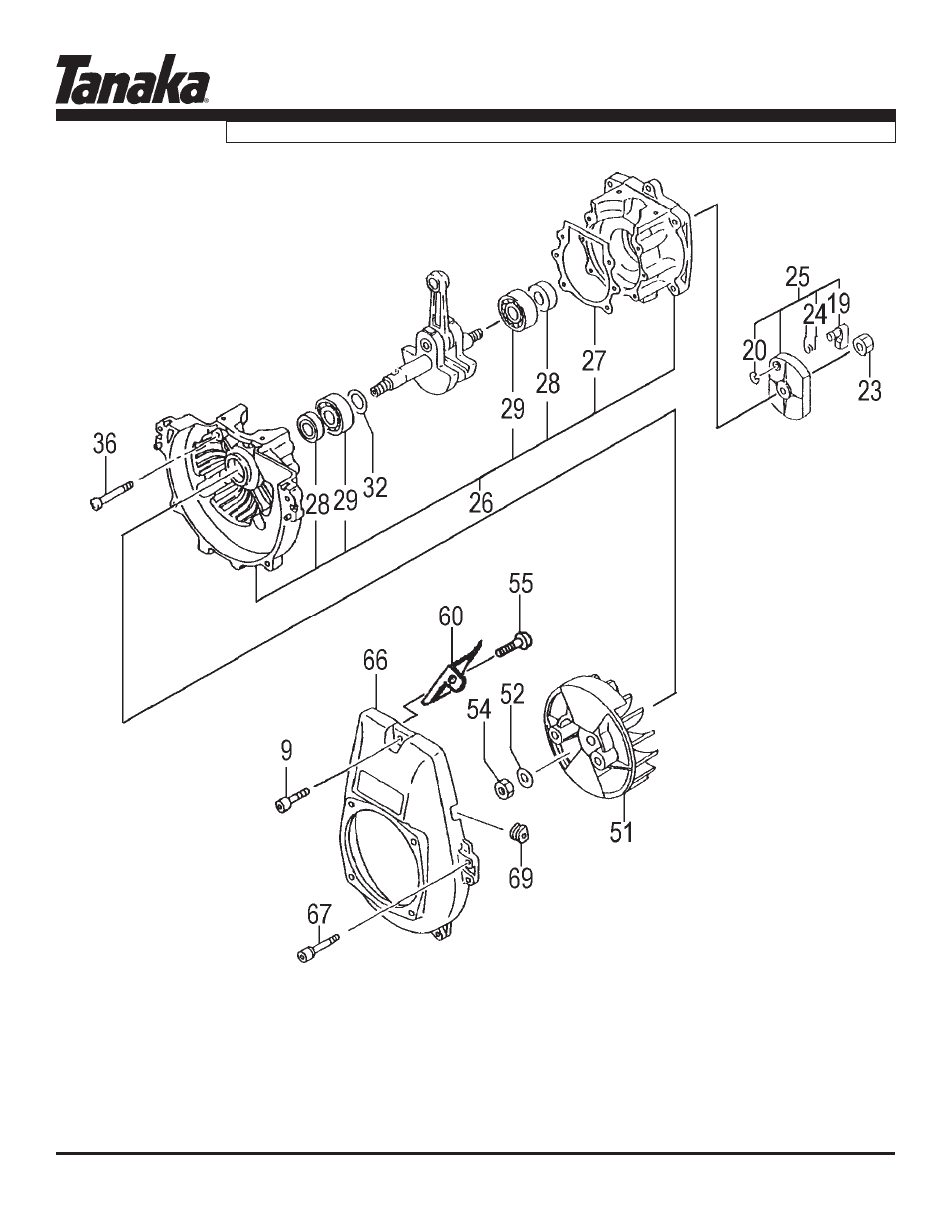 Crankcase & flywheel, Parts information, Tbc-400pf | Tanaka TBC-400PF User Manual | Page 3 / 17