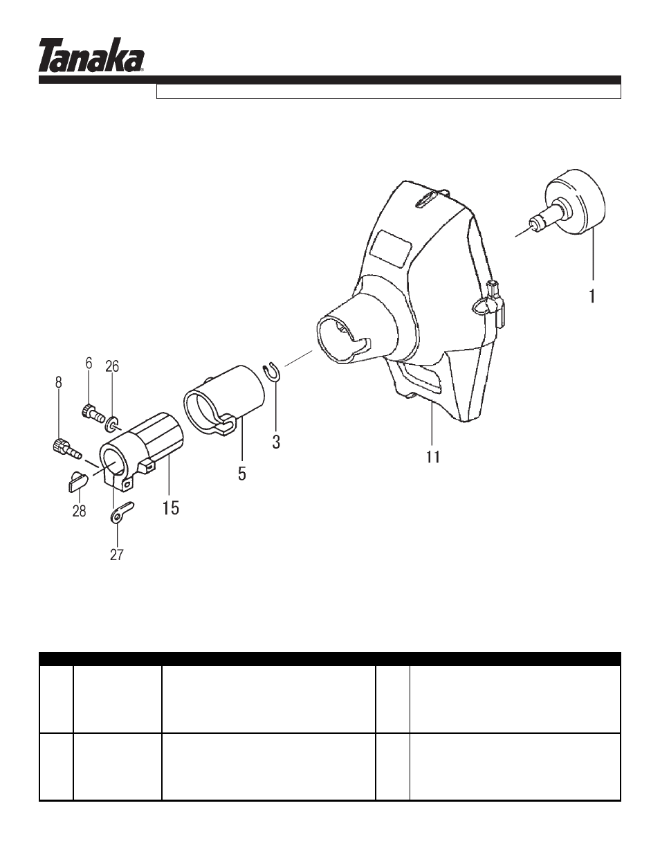 Fan case & clutch drum, Parts information, Tbc-280pf | Tanaka TBC-280PF User Manual | Page 10 / 16