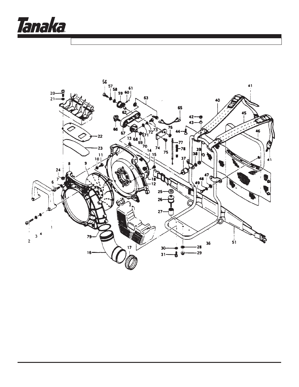 Body, throttle & straps, Parts information | Tanaka TBL-455/500 User Manual | Page 11 / 15