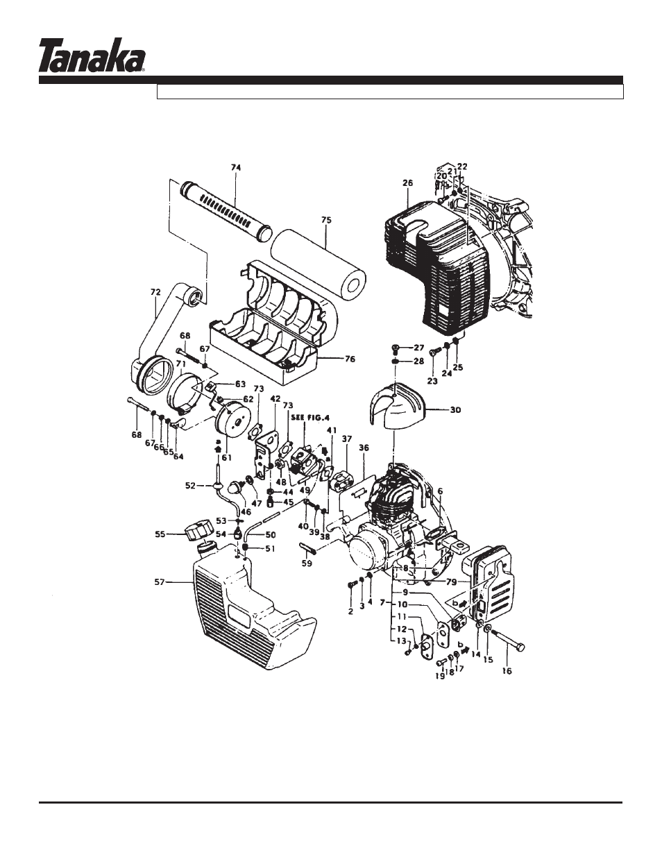 Fuel system & muffler, Parts information | Tanaka TBL-455/500 User Manual | Page 5 / 15