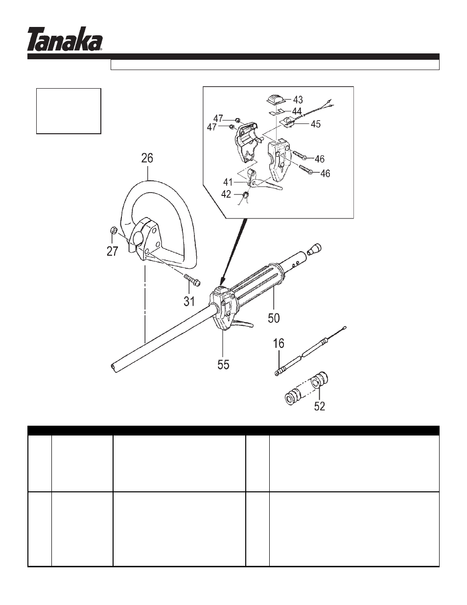 Throttle & handle (old), Tbc-230b, Parts information | Tanaka TBC-230B User Manual | Page 15 / 22