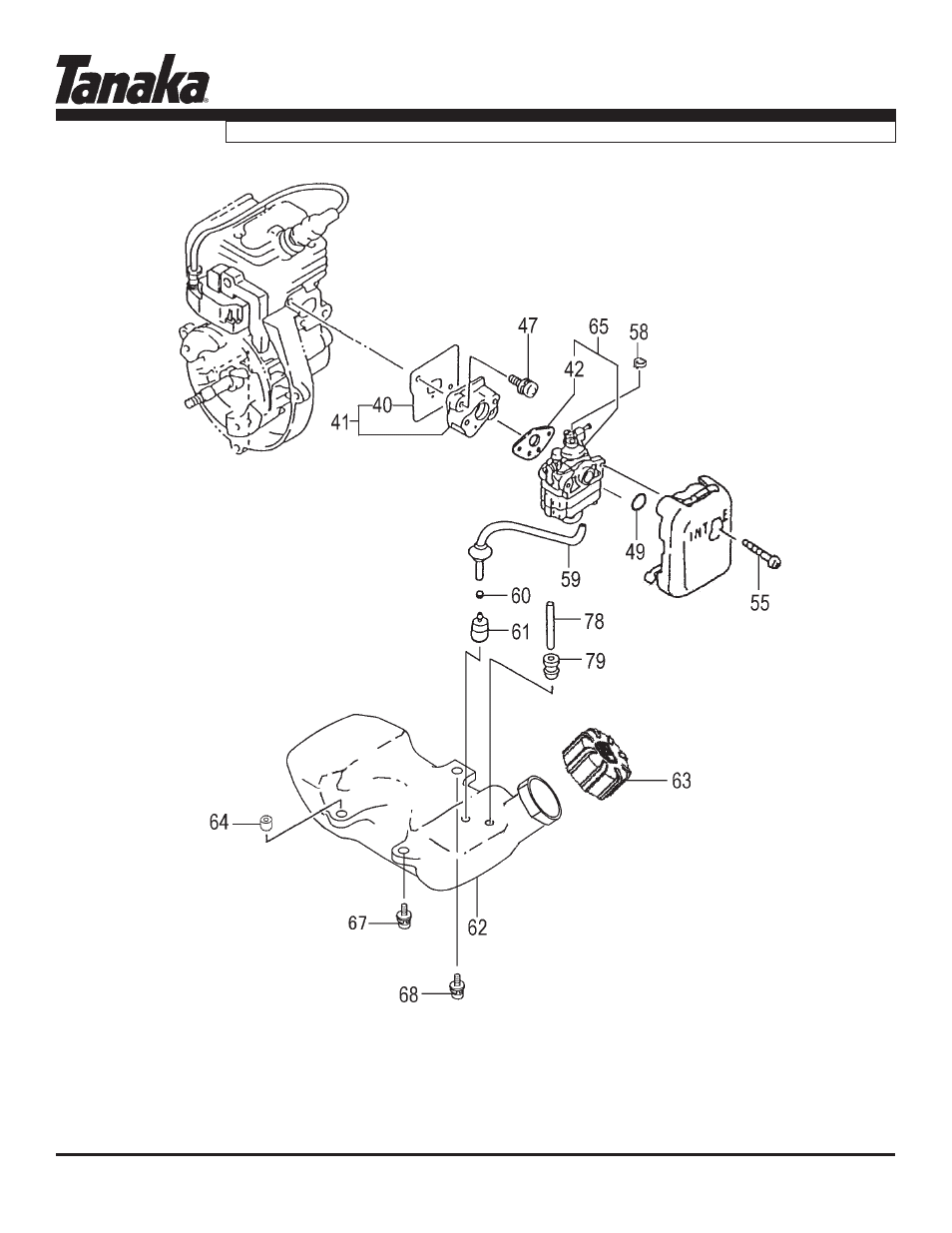 Fuel system, Parts information, Tbc-225s | Tanaka TBC-225S User Manual | Page 4 / 17