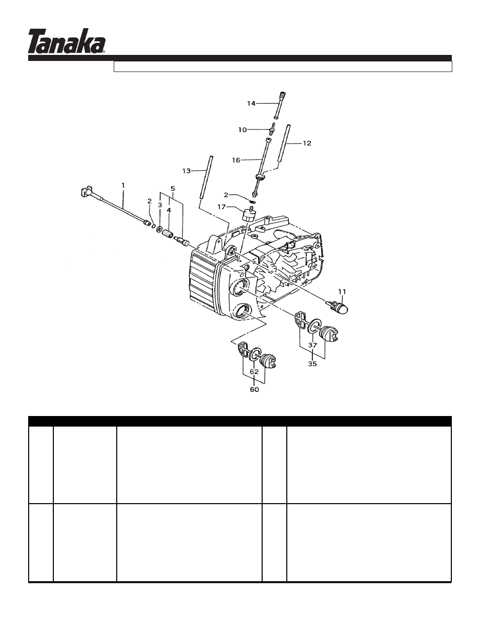 Oiler & fuel system, Tcs-3401/s, Parts information | Tanaka TCS-3401/S User Manual | Page 6 / 16