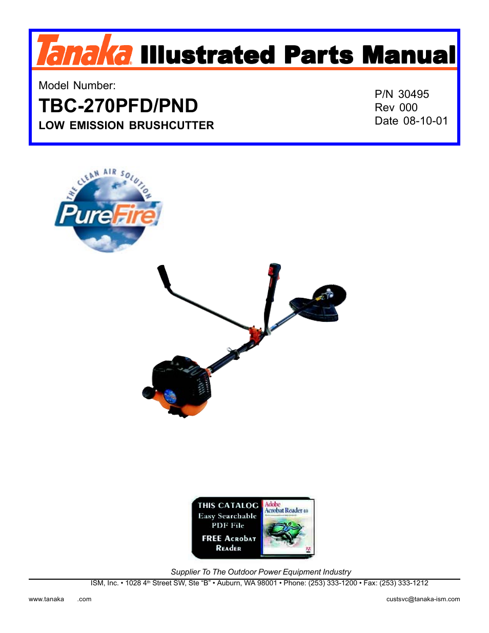 Tanaka TBC-270PND/PFD User Manual | 18 pages