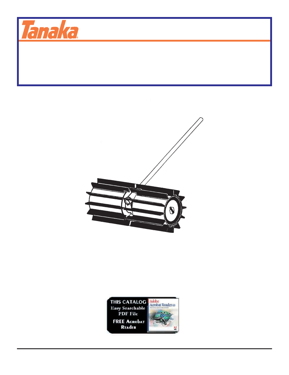 Tanaka Power Sweeper Attachment TSW-210 User Manual | 2 pages