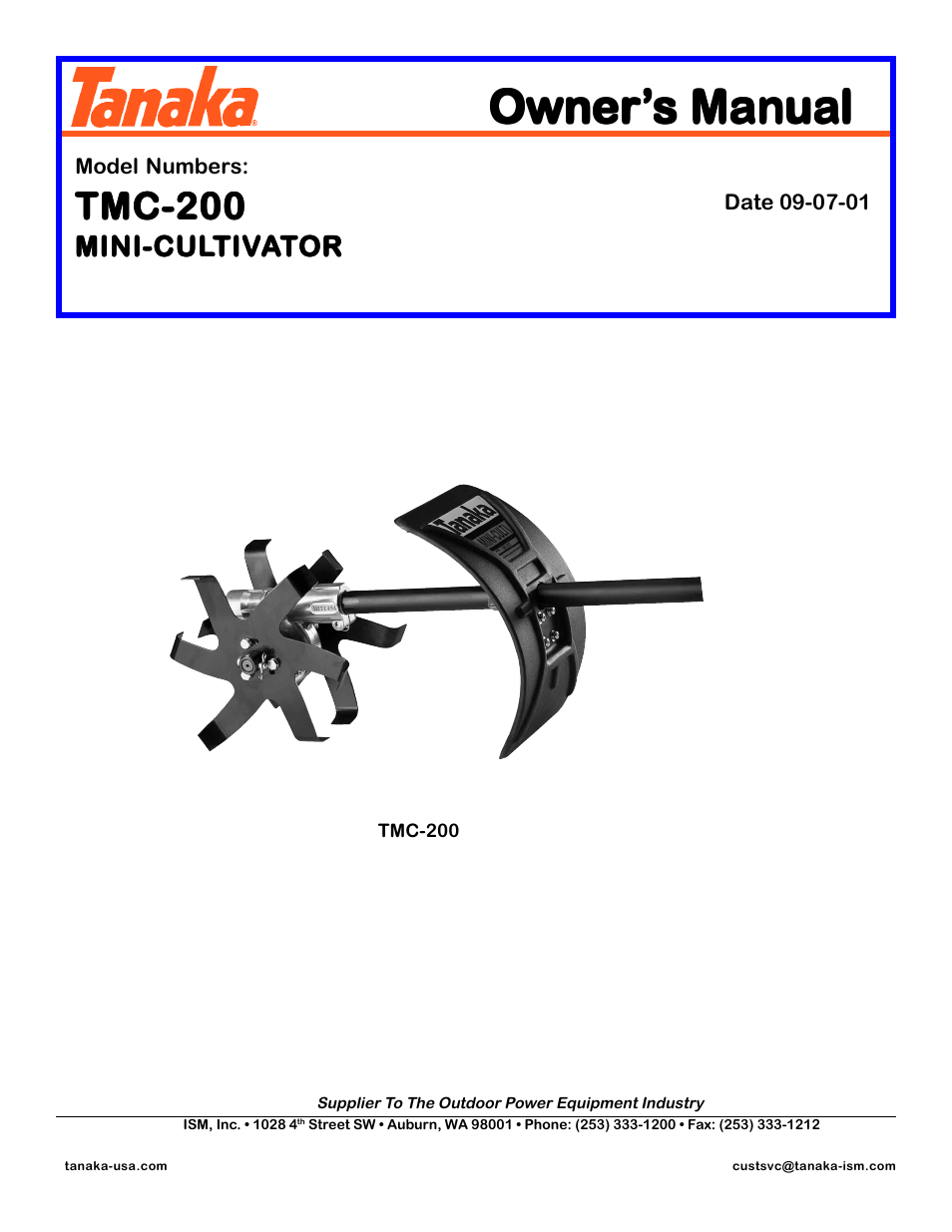 Tanaka TMC-200 User Manual | 5 pages