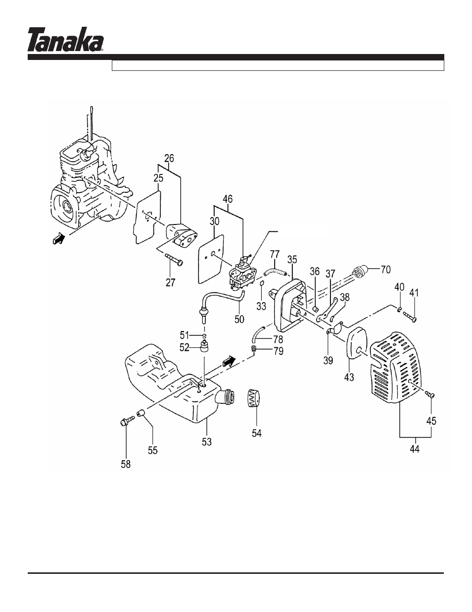 Fuel system, Tht-210s, Parts information | Tanaka THT-210S User Manual | Page 4 / 12