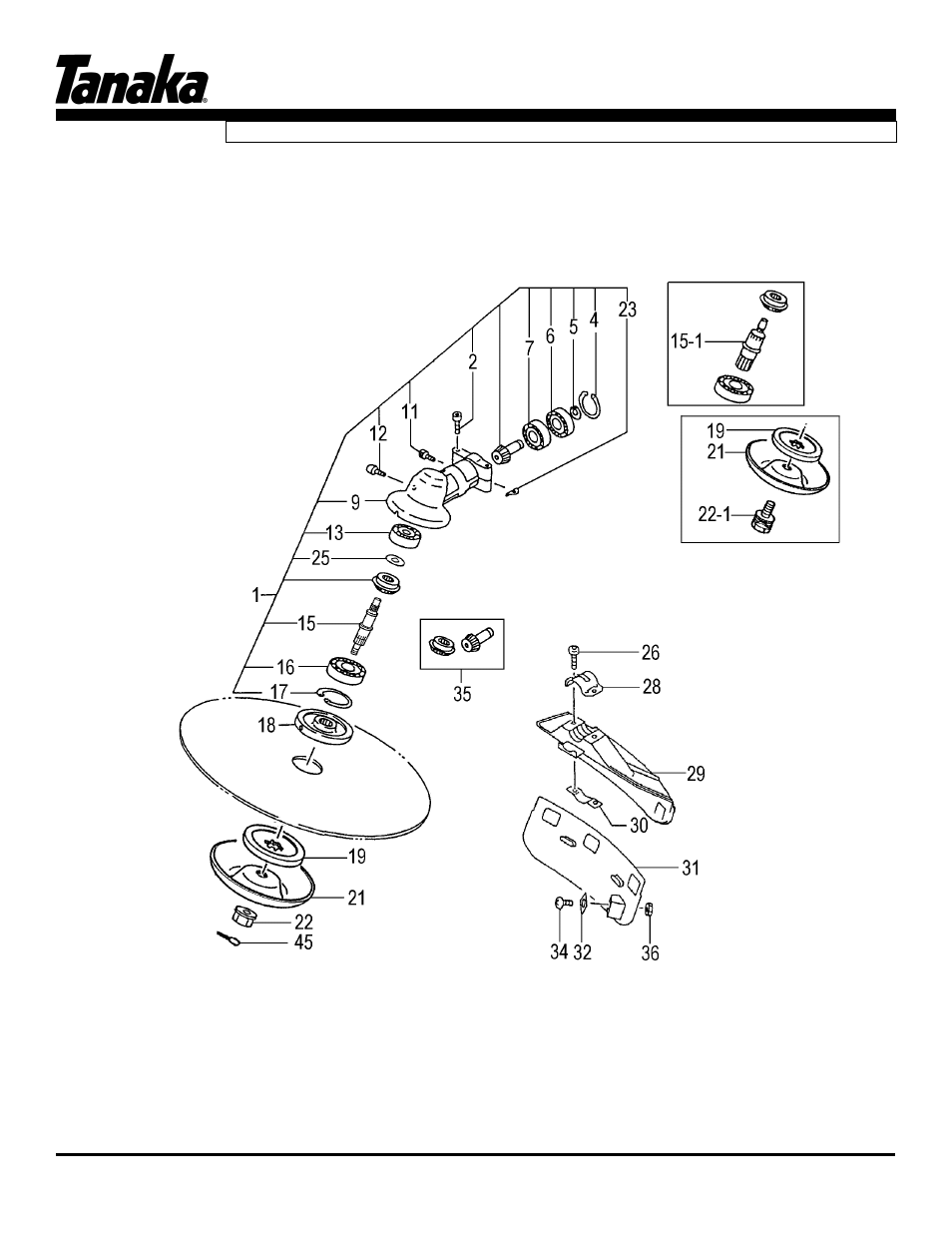 Gear case & safety guard, Tbc-300sdh, Parts information | Tanaka TBC-300SDH User Manual | Page 13 / 17