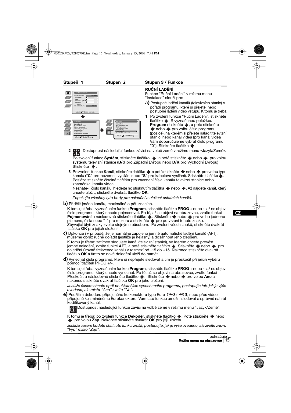 Sony KV-32FQ70K User Manual | Page 63 / 146