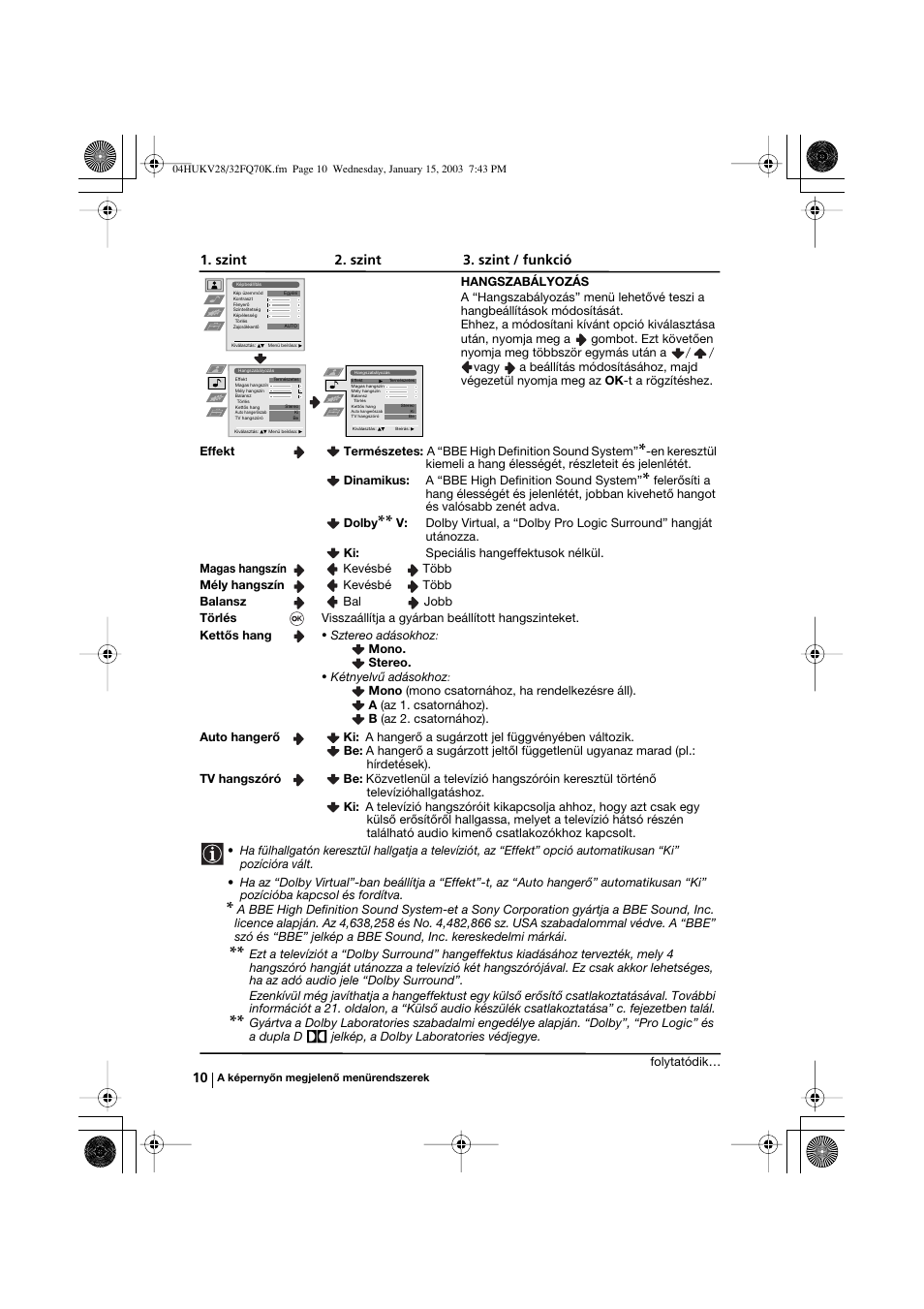 Sony KV-32FQ70K User Manual | Page 82 / 146