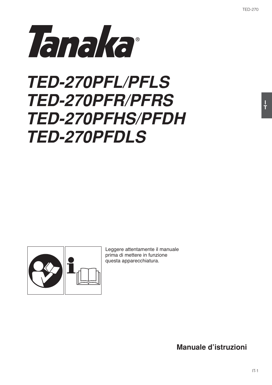 Tanaka TED-270PFL User Manual | Page 30 / 114