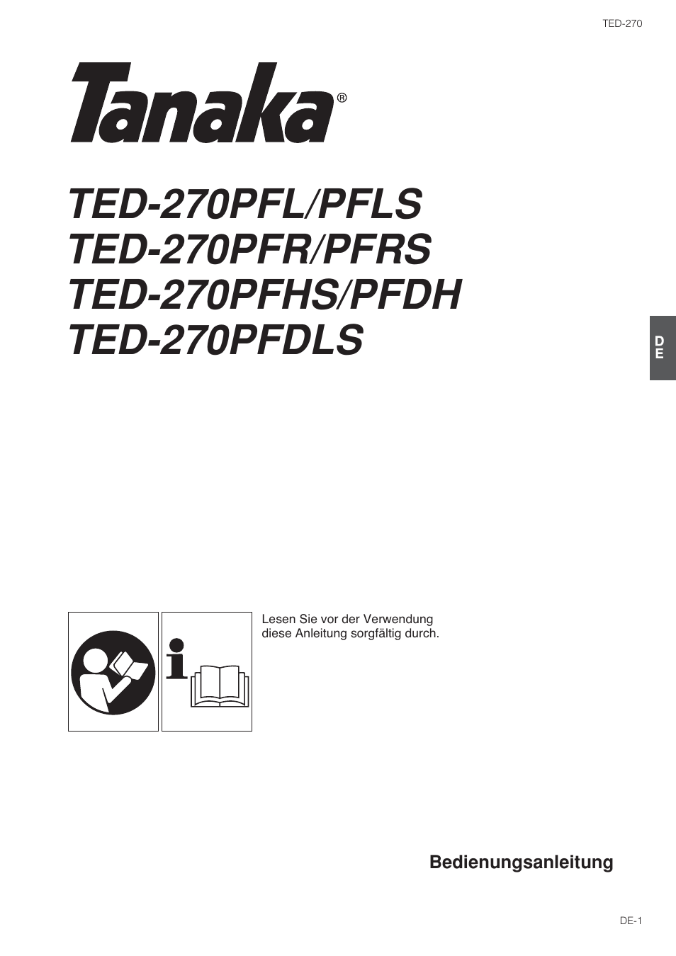 Tanaka TED-270PFL User Manual | Page 44 / 114