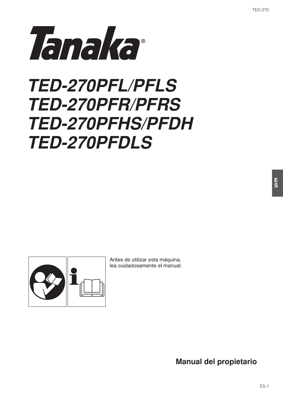 Tanaka TED-270PFL User Manual | Page 58 / 114