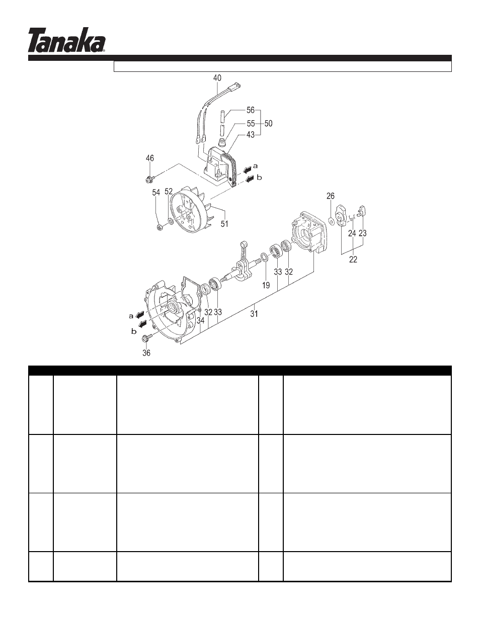 Engine components, Tps-2510, Parts information | Tanaka TPS-2510 User Manual | Page 3 / 18