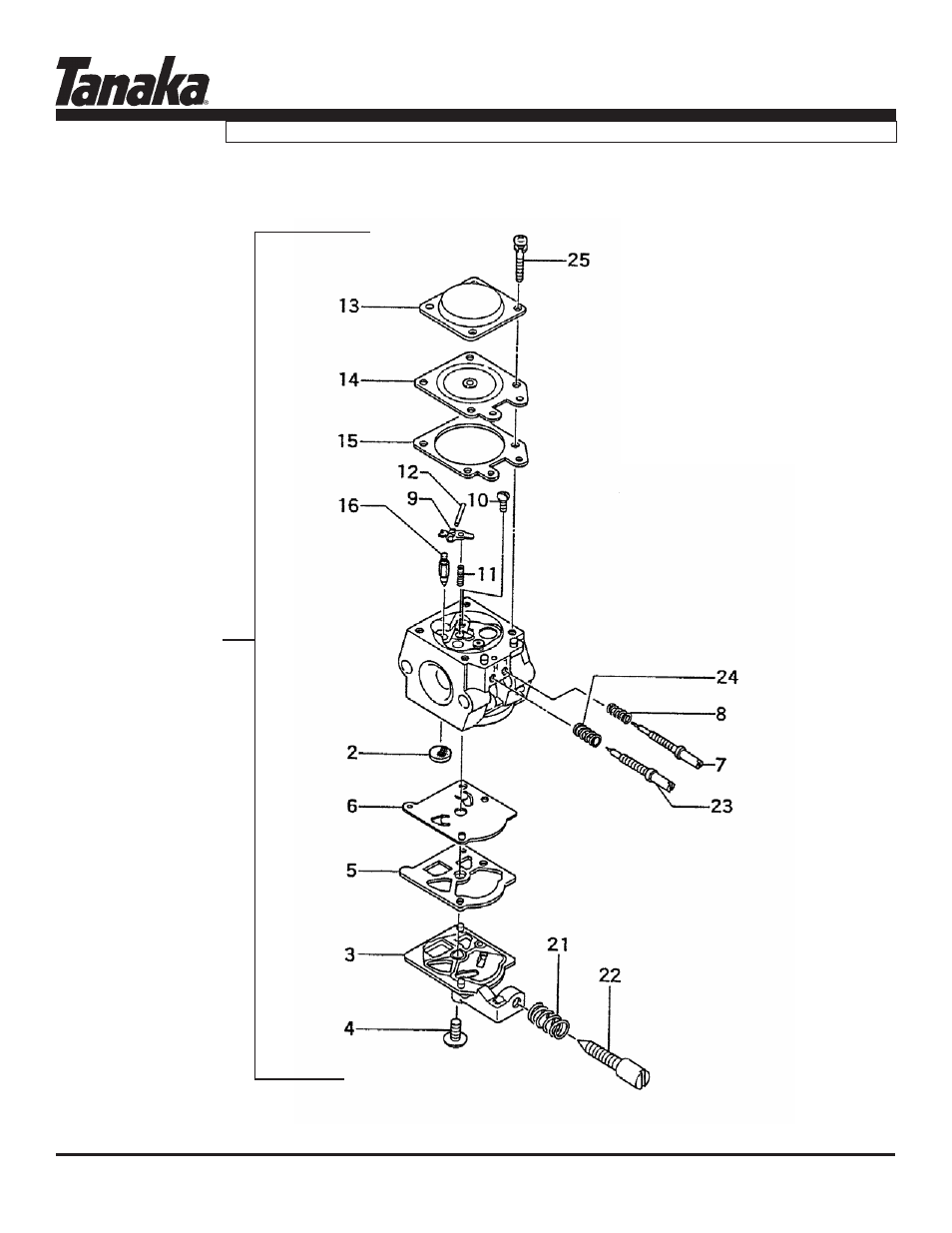 Ecs-3351, Parts information | Tanaka ECS-3351/B User Manual | Page 11 / 18