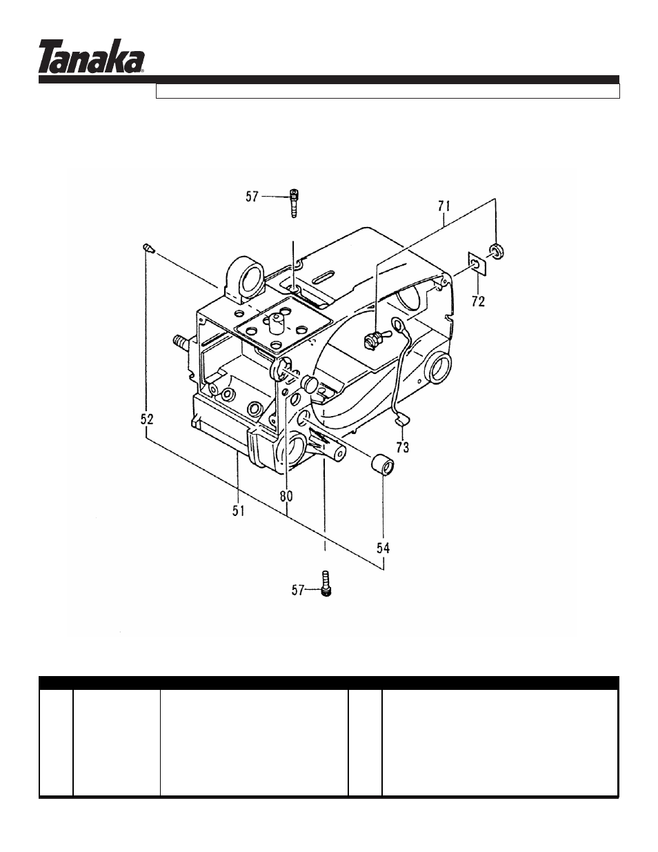 Ecs-3351, Parts information | Tanaka ECS-3351/B User Manual | Page 4 / 18
