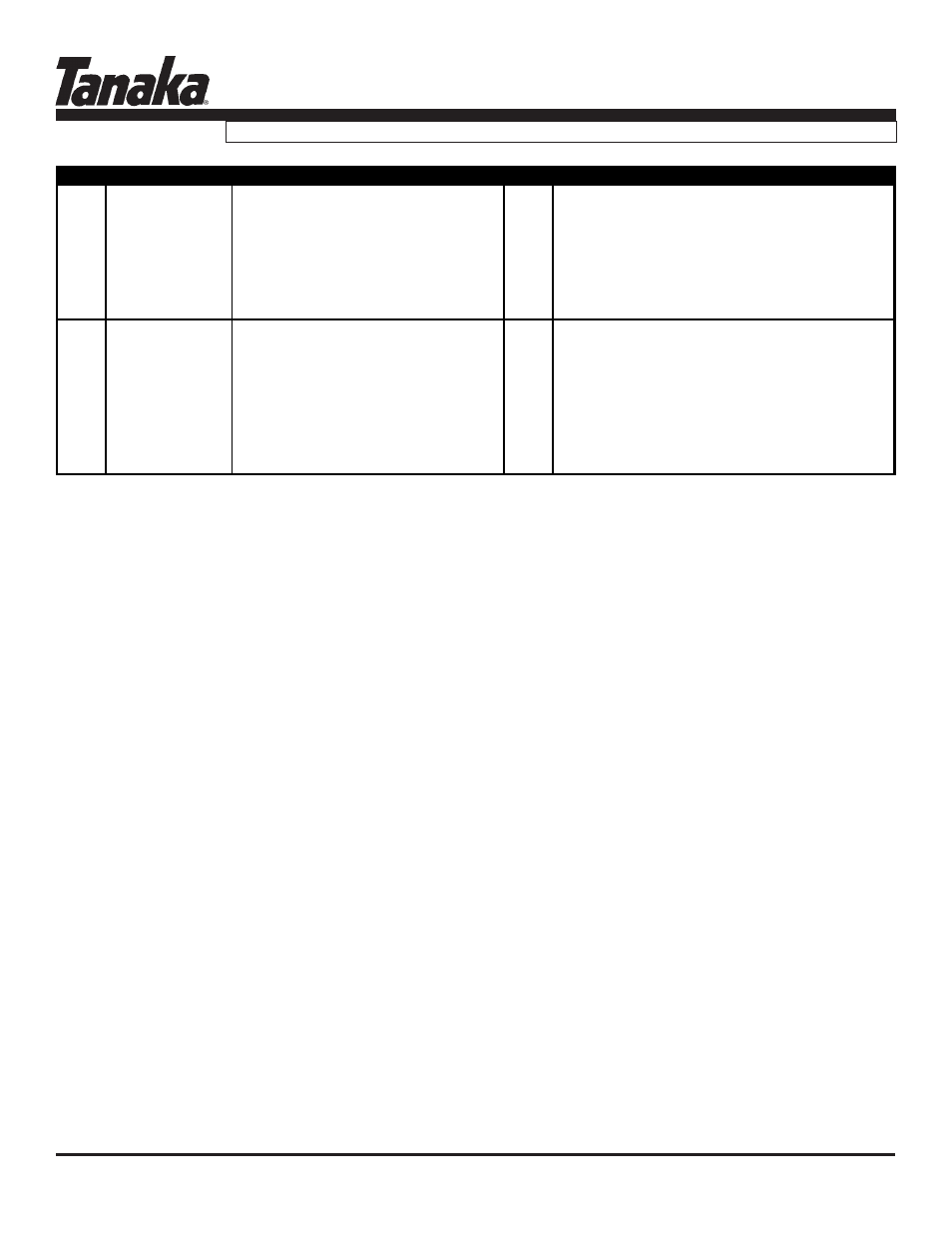 Ecs-3351, Parts information | Tanaka ECS-3351/B User Manual | Page 8 / 18