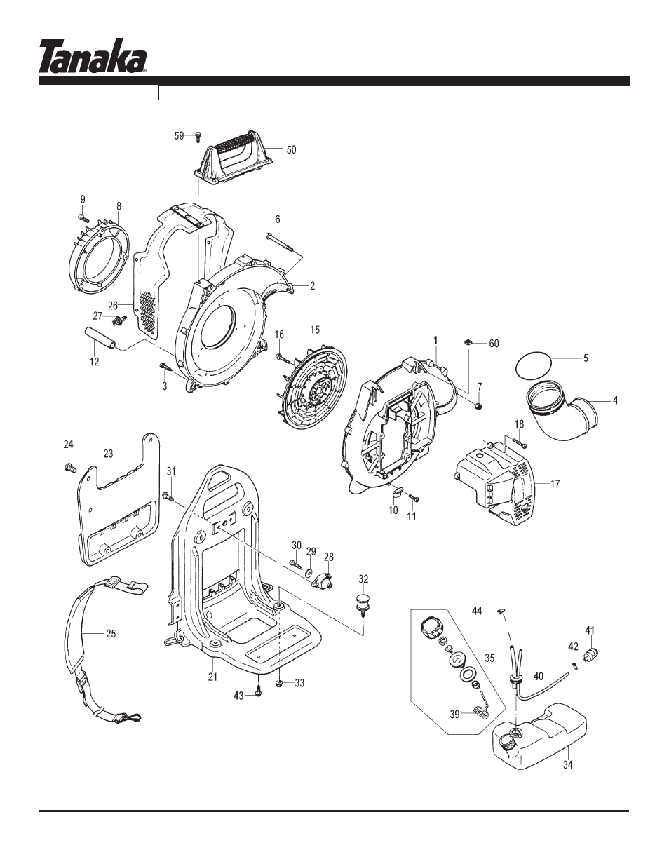 Fuel tank, Tbl-7800, Parts information | Tanaka TBL-7800/R User Manual | Page 7 / 11