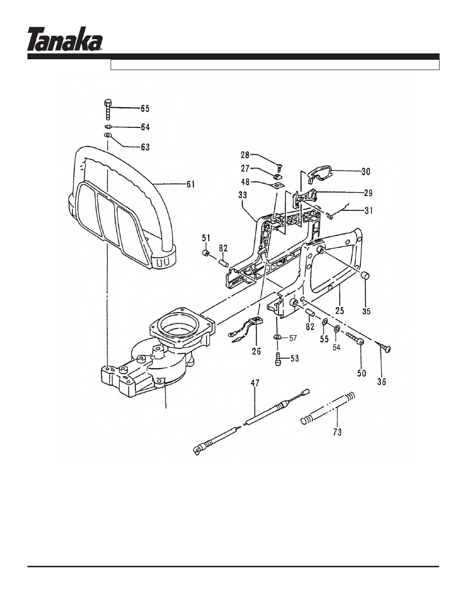 Handles, Tht-2000, Parts information | Tanaka THT-2000 User Manual | Page 8 / 12