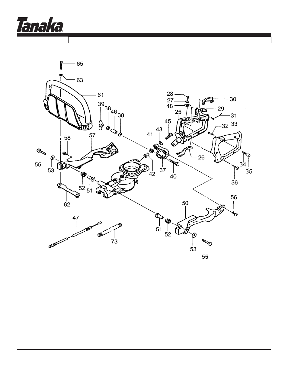 Gear case,handle, Tht-2120, Parts information | Tanaka THT-2120 User Manual | Page 10 / 16