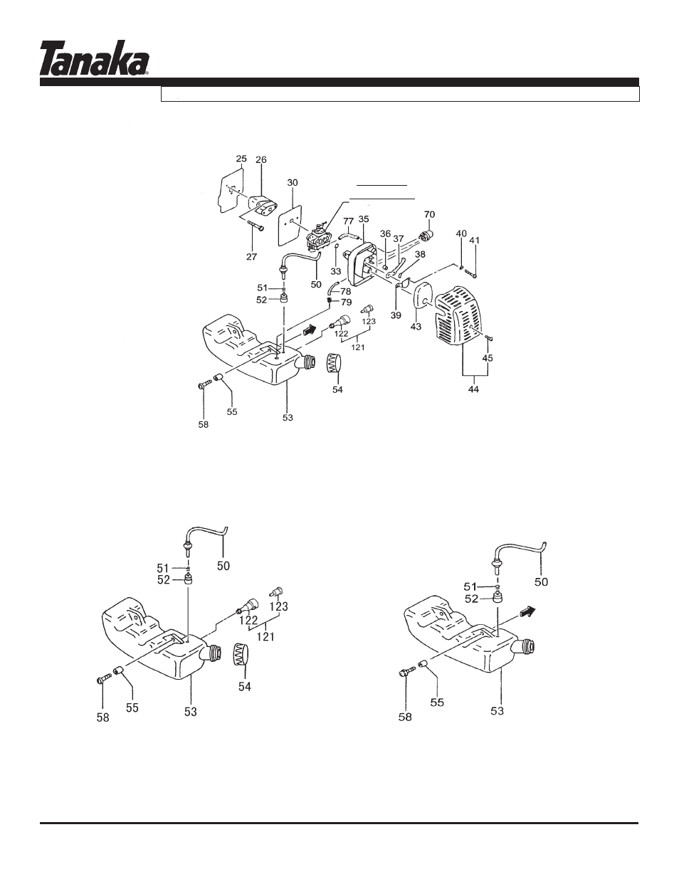 Fuel system, Tht-2120, Parts information | Tanaka THT-2120 User Manual | Page 4 / 16