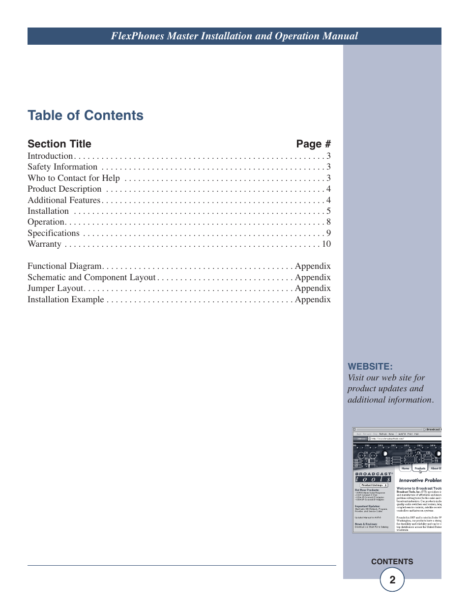 TacT Audio Amplifiers User Manual | Page 2 / 20